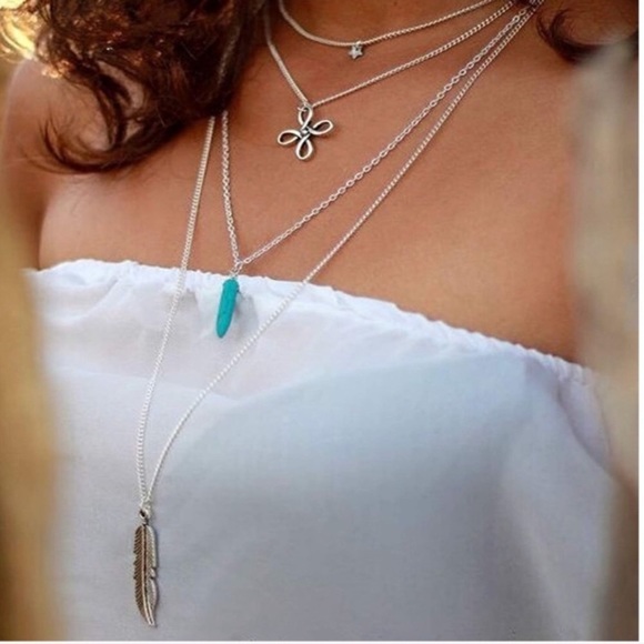 Boho Multiple Strand Necklace - Picture 4 of 5